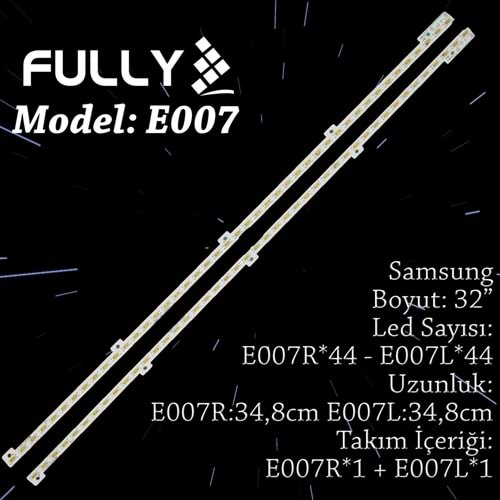 FULLY SET-ELED-007 SAMSUNG 32 INC 2 ADET (SET) TV LED BAR