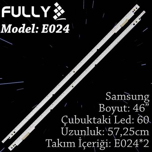 FULLY SET-ELED-024 SAMSUNG 46 INC 2 ADET (SET) TV LED BAR