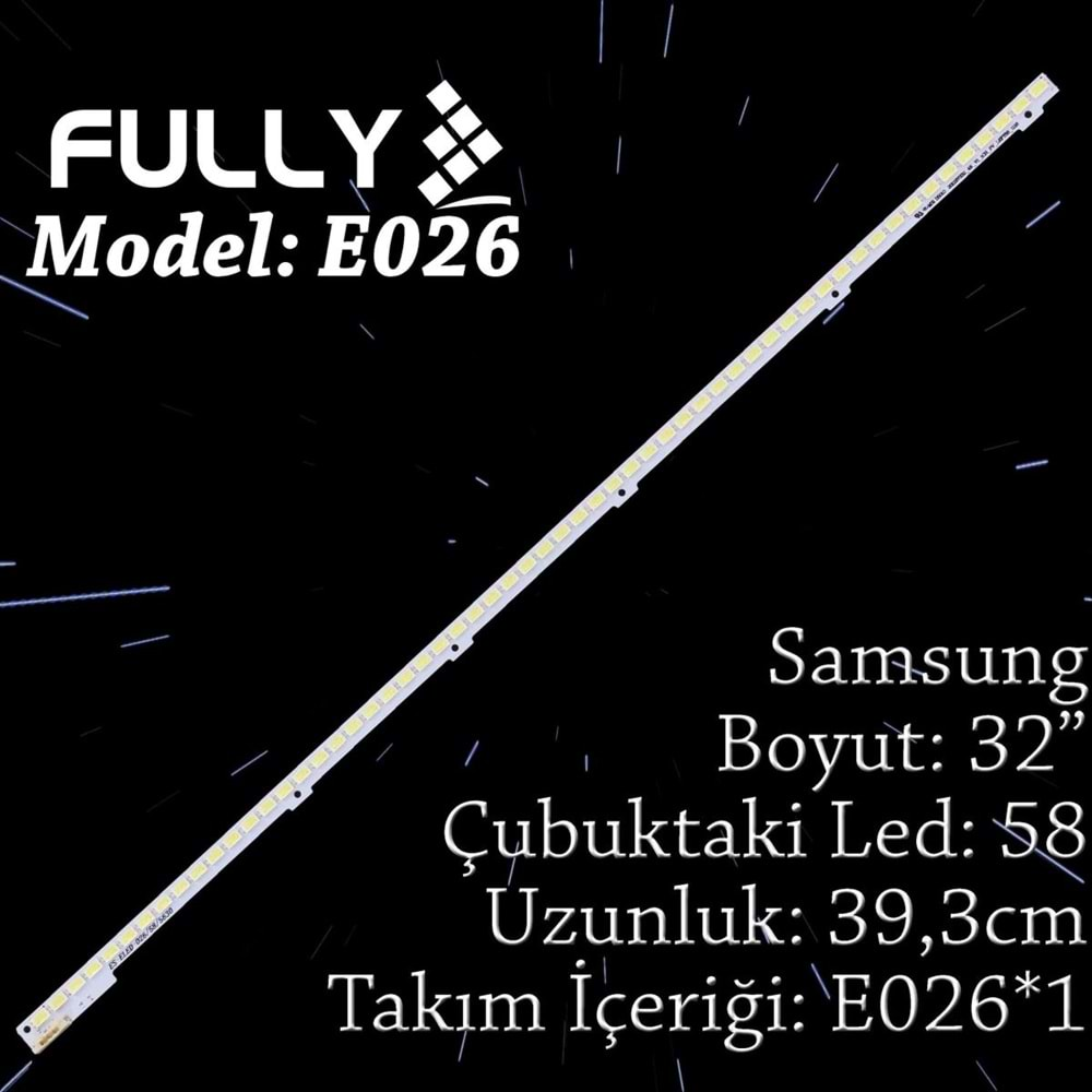 FULLY SET-ELED-026 SAMSUNG 32 INC 1 ADET (SET) TV LED BAR