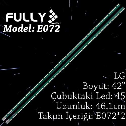 FULLY SET-ELED-072 LG 42 INC 2 ADET (SET) TV LED BAR