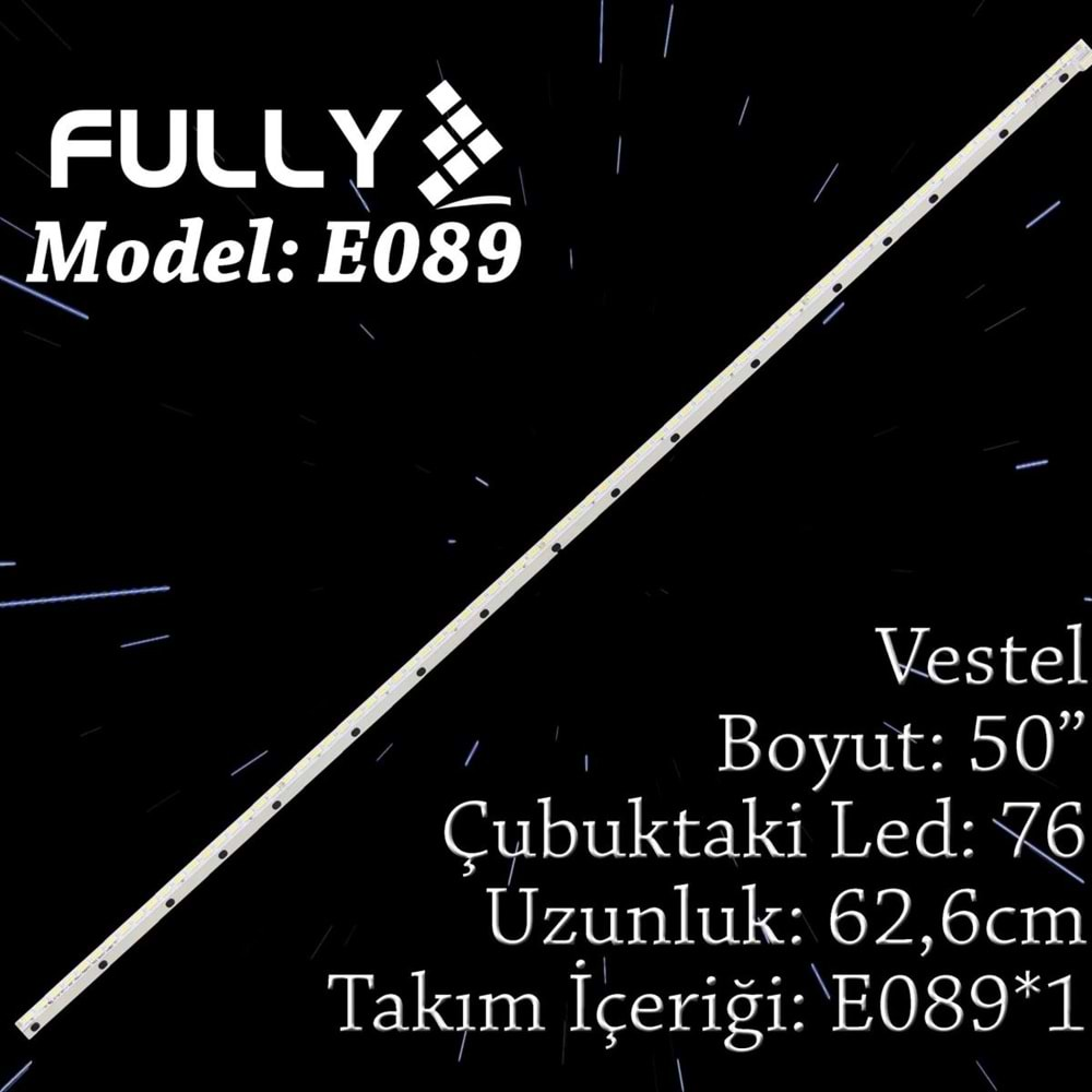 FULLY SET-ELED-089 VESTEL 50 INC 1 ADET (SET) TV LED BAR