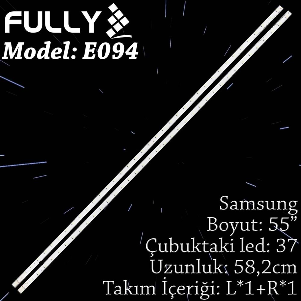 FULLY SET-ELED-094 SAMSUNG 55 INC 2 ADET (SET) TV LED BAR