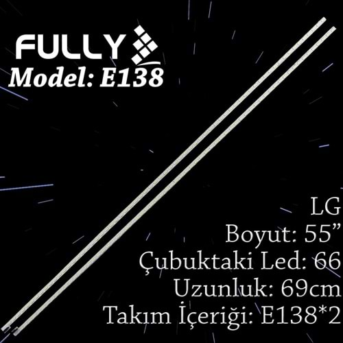 FULLY SET-ELED-138 LG 55 INC 1L+1R ADET (SET) TV LED BAR