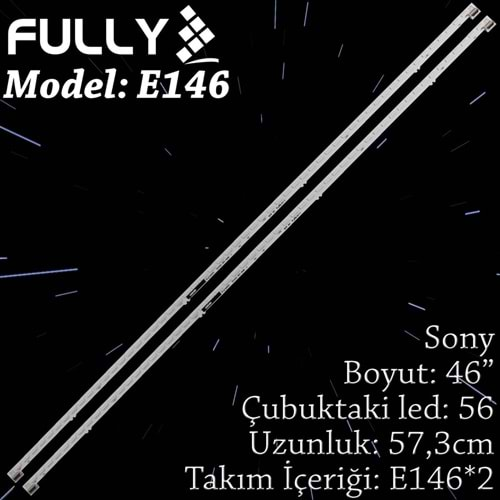 FULLY SET-ELED-146 SONY 46 INC 2 ADET (SET) TV LED BAR