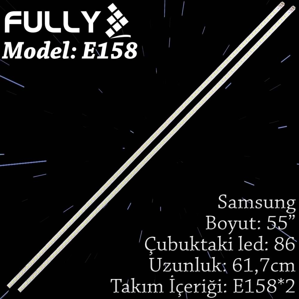 FULLY SET-ELED-158 SAMSUNG 55 INC 2 ADET (SET) TV LED BAR