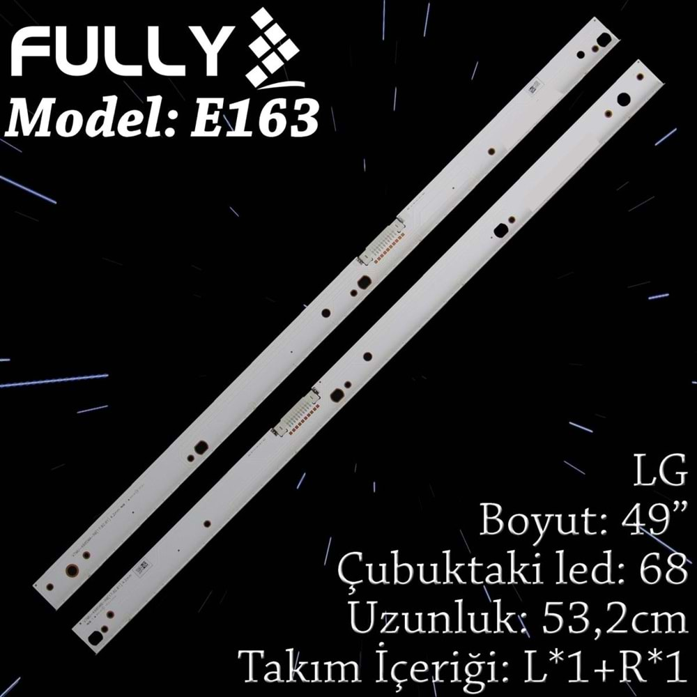 FULLY SET-ELED-163 SAMSUNG 49 INC 2 ADET (SET) TV LED BAR