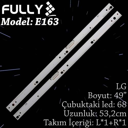 FULLY SET-ELED-163 SAMSUNG 49 INC 2 ADET (SET) TV LED BAR