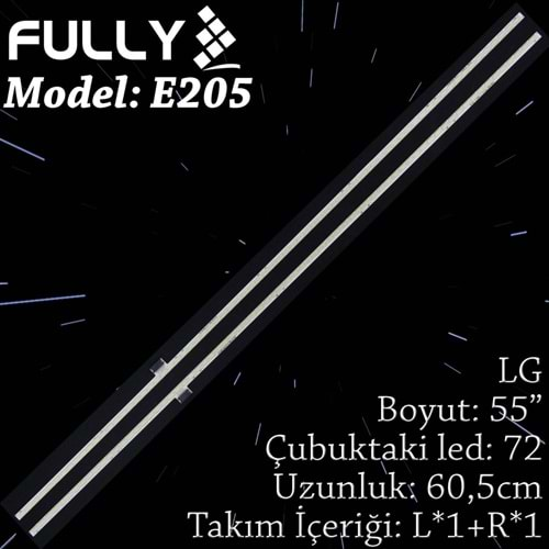 FULLY SET-ELED-205 LG 55 INC 1R+1L ADET (SET) TV LED BAR