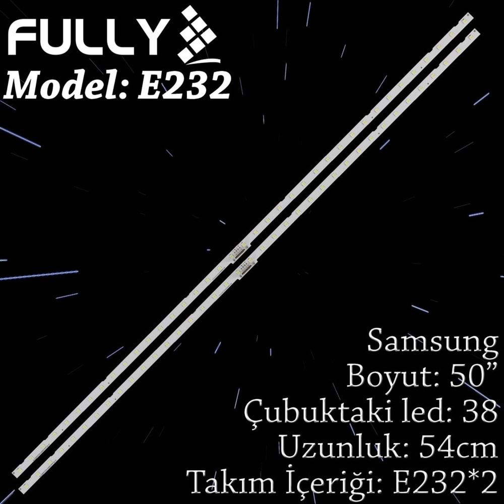 FULLY SET-ELED-232 SAMSUNG 50 INC 2 ADET (SET) TV LED BAR