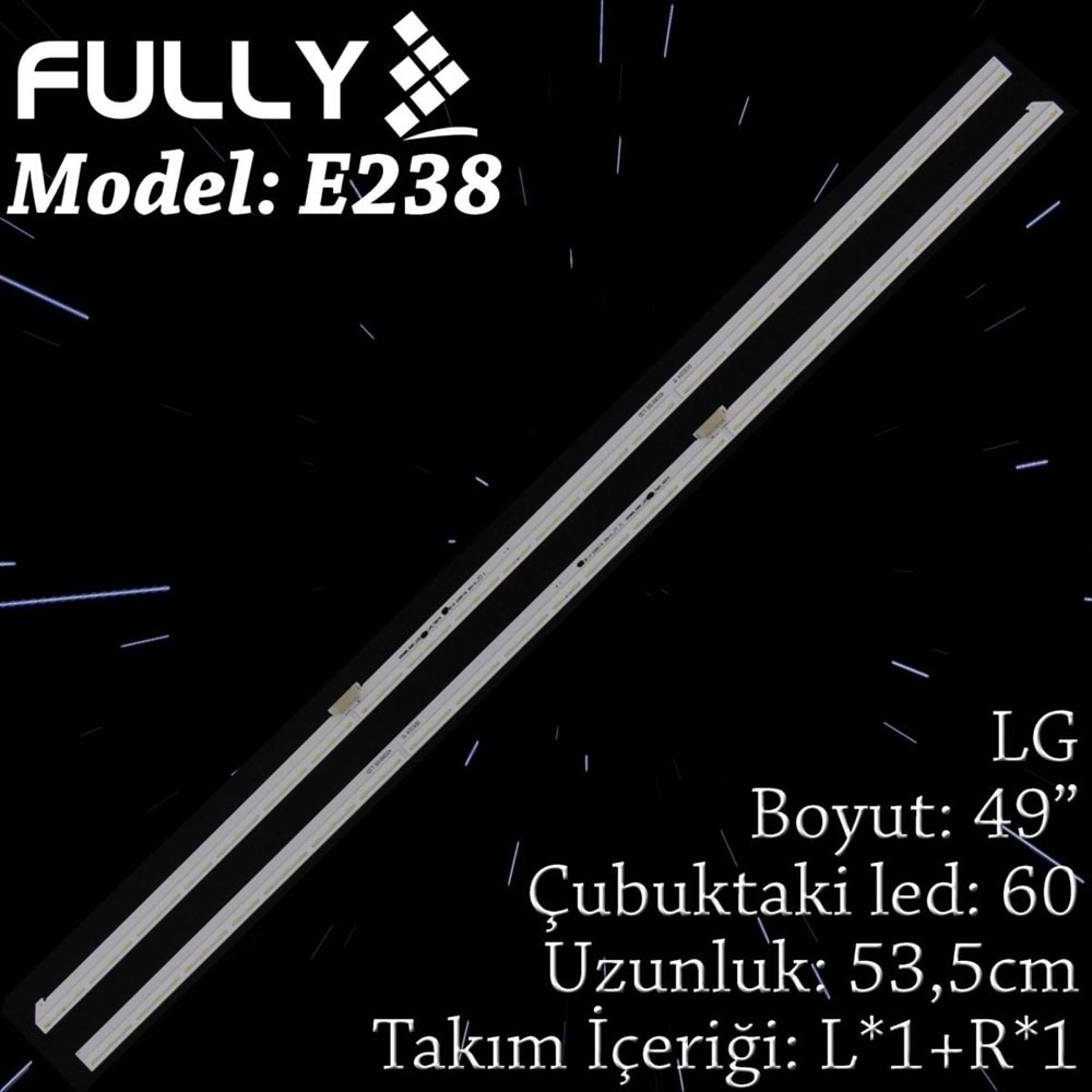 FULLY SET-ELED-238 LG 49 INC ADET (SET) TV LED BAR