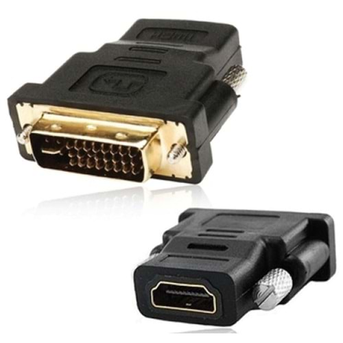 Hdmi Dişi DVI Erkek 24+5 Dönüştürücü Aparat